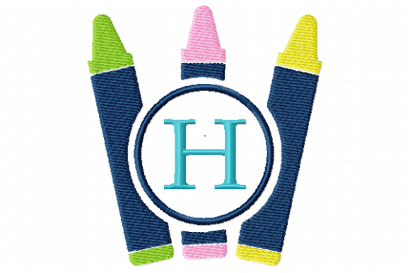 Crayons Frame Monogram Letter H Review