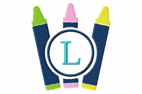 Crayons Frame Monogram Letter L Review