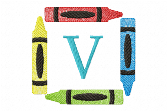 Crayons Frame Monogram V Review