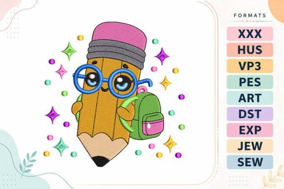 Kawaii Back to School Pencil Design Review
