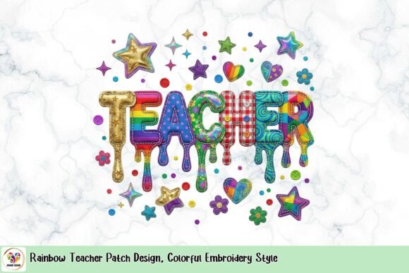 Rainbow Teacher Patch Design Review