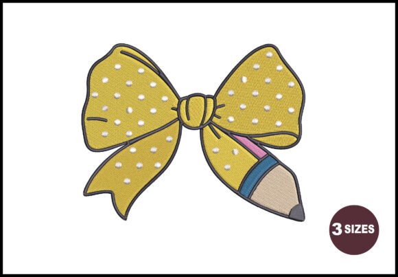 Review: Back to School Bow Embroidery Design