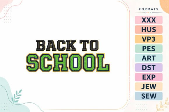 Review: Back to School Quote Embroidery Design