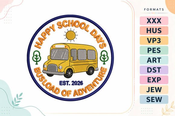 Review: Happy Days Back to School Embroidery