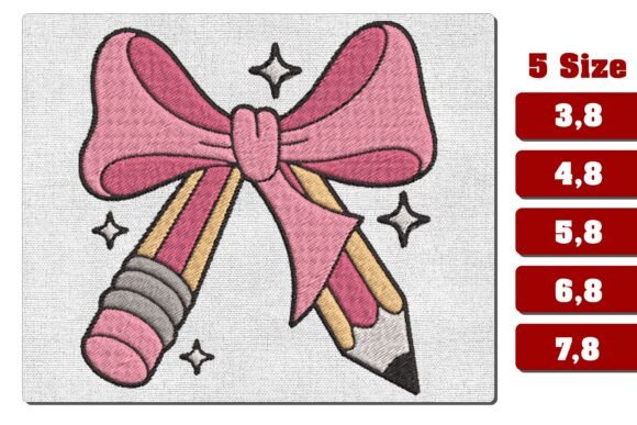 Review: Pink Pencil Bow Back to School Design