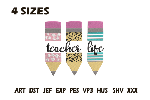 Review: Teacher Life Pencils Embroidery File