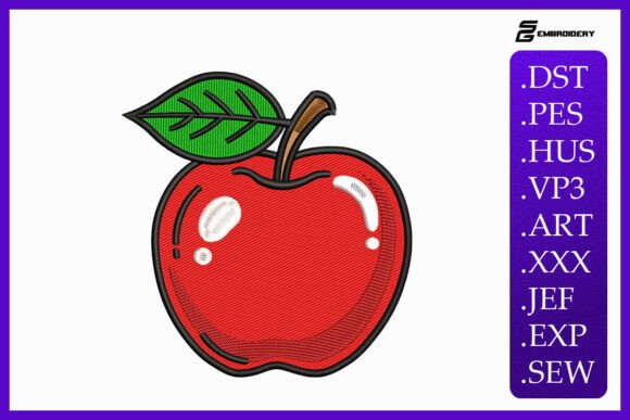 Reviewing the Classic Red Apple Embroidery Design